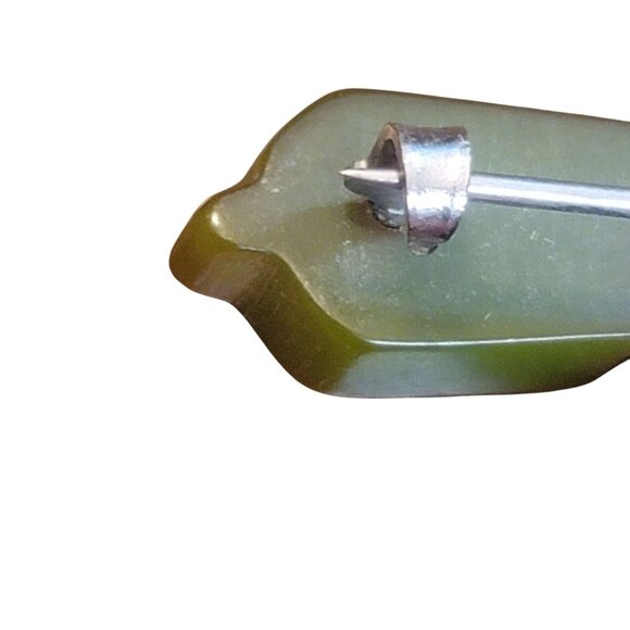 Vintage Bakelite Cherry Brooch Pin Red Cherries Green Leaf Design Retro Fruit - Picture 12 of 14